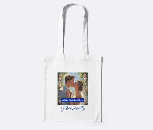 Just Married Custom Tote Bag