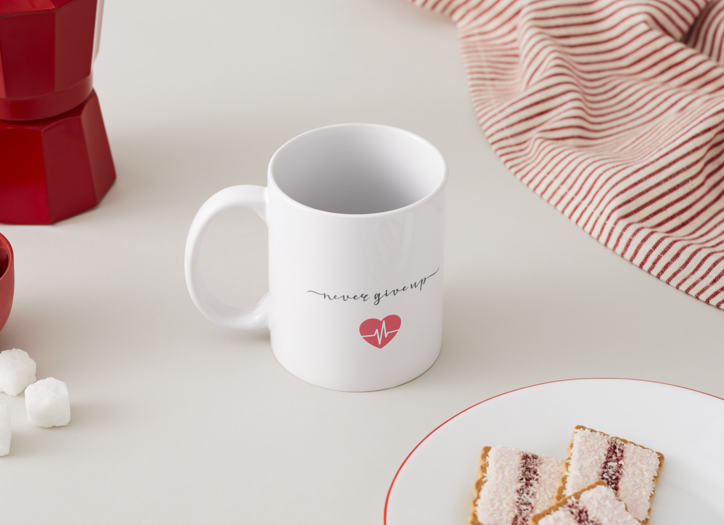Never Give Up Mug