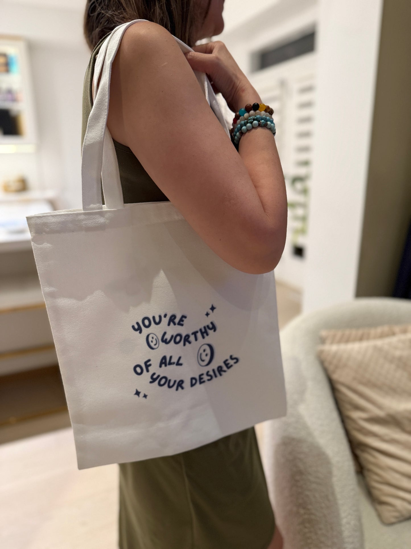 You Are Worthy Of All Your Desires Tote Bag