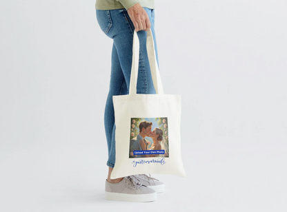 Just Married Custom Tote Bag