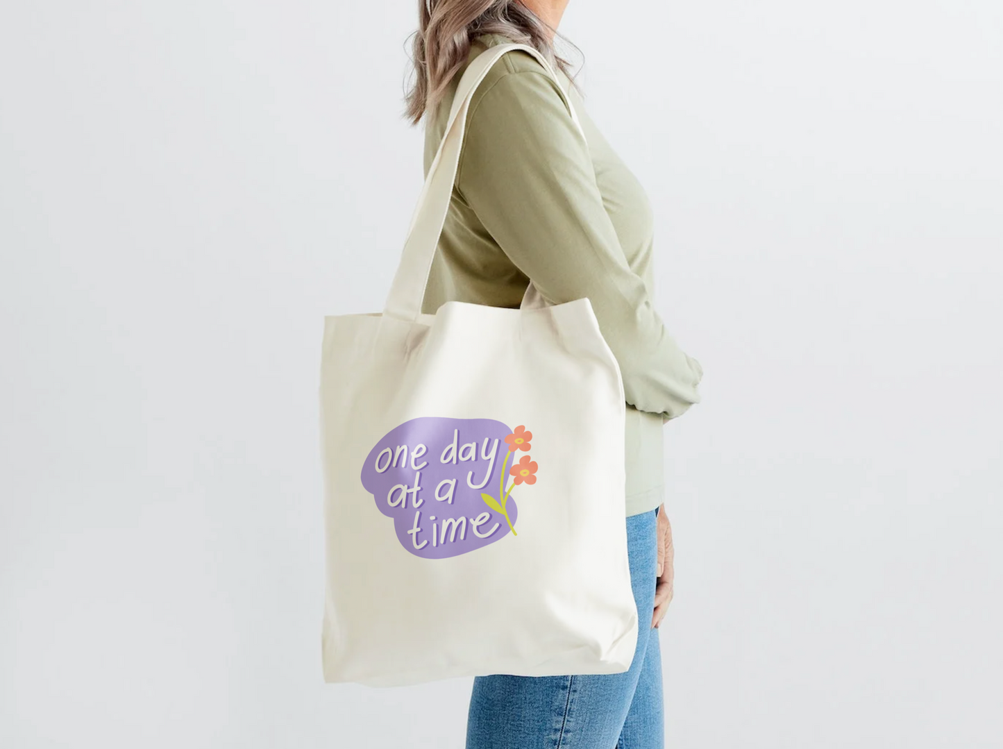 One Day at A Time Tote Bag